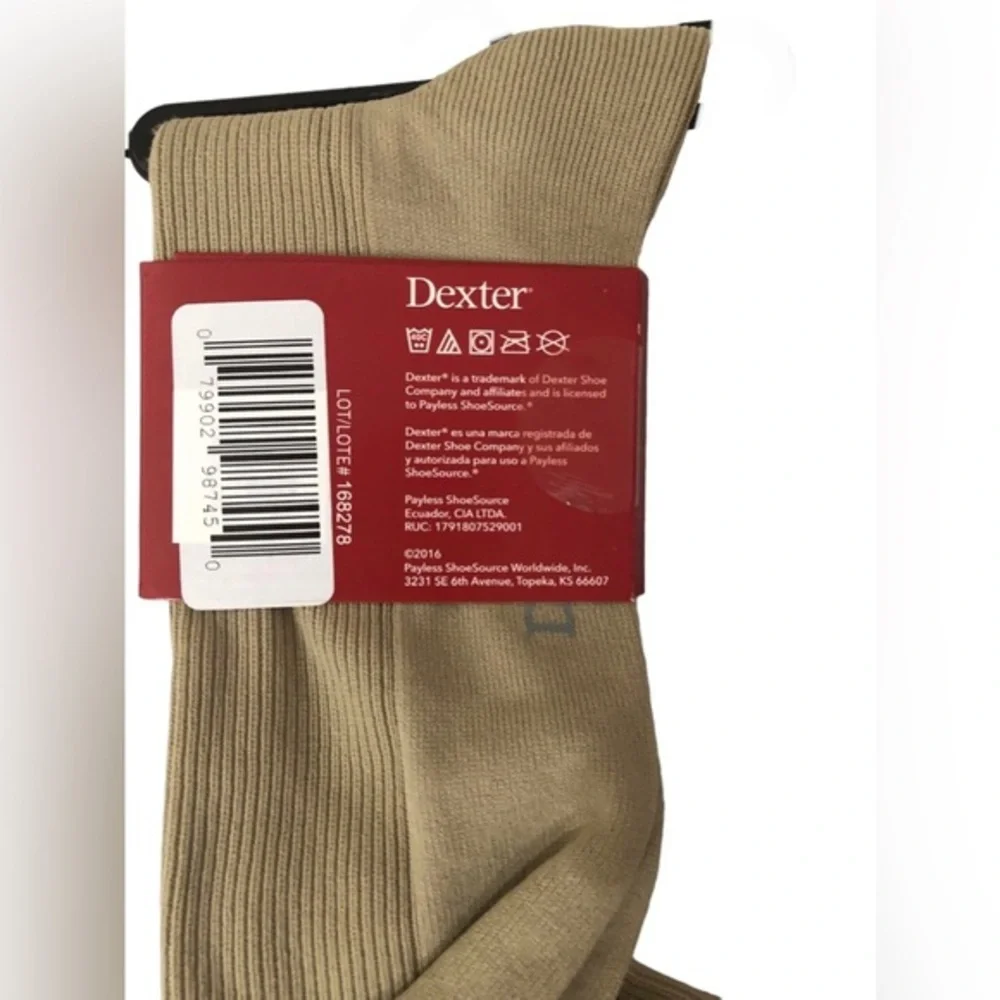 6pc Men’s socks-2sets red black Gildan smart basics, 1set tan Dexter dress socks
